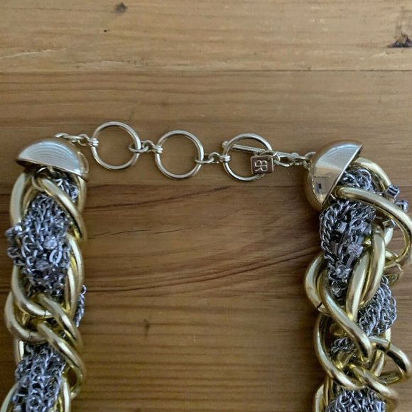 NWOT Chunky gold/silver chain  Necklace - Picture 7 of 7